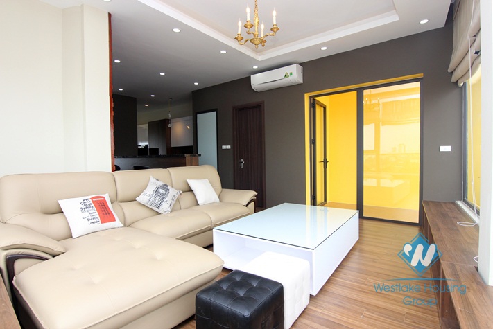 Modern lake view duplex apartment rental in Tay Ho, Hanoi